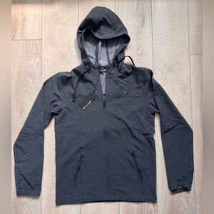 Travis Mathew Men's Gray Hooded 3/4 Zip Lightweight Jacket Soft NEW Golf SZ S